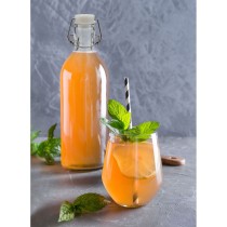 Glass Bottle La Mediterránea Glass 1 L (24 Units)