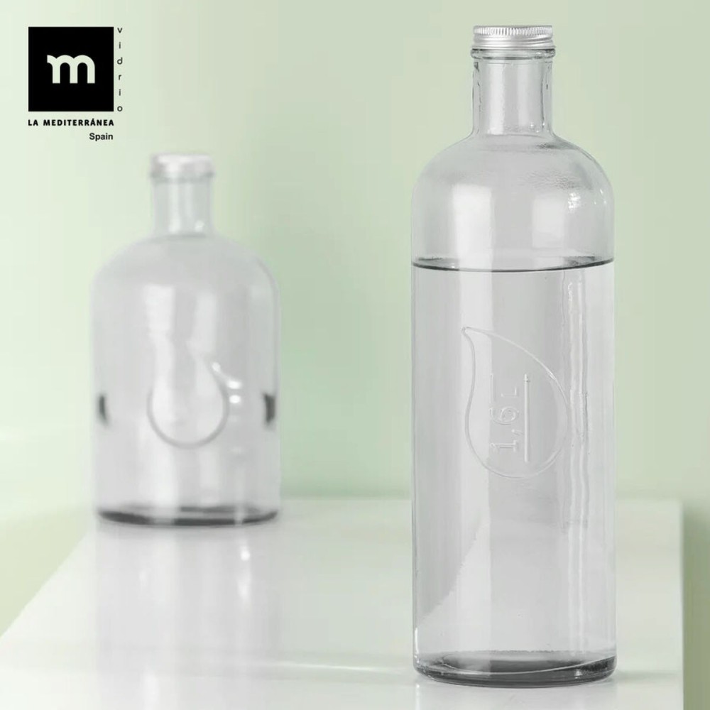Glas-Flasche La Mediterránea Metall Glas 1,6 L (12 Stück)