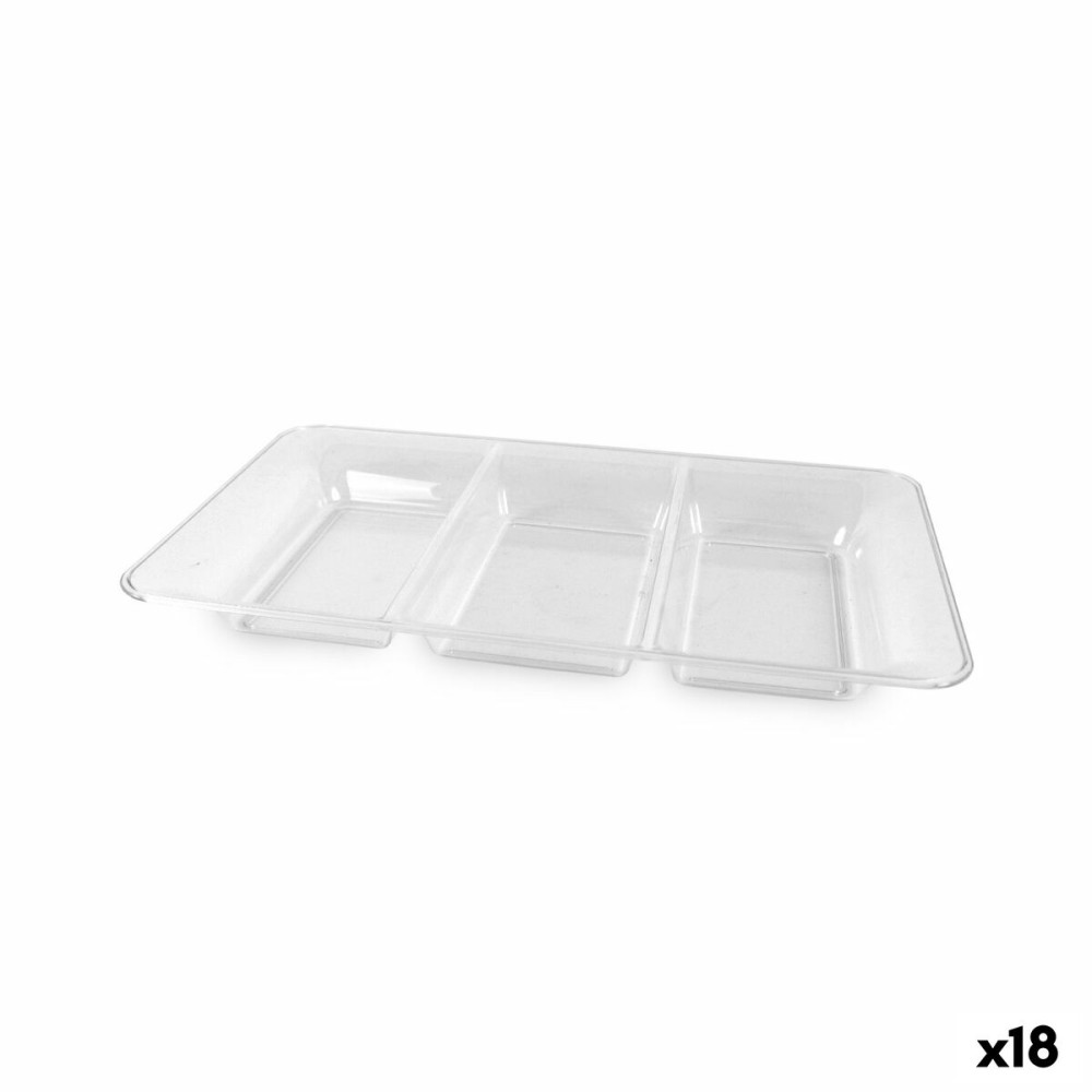 Snack tray Algon Rectangular 36 x 23 cm (18 Units)