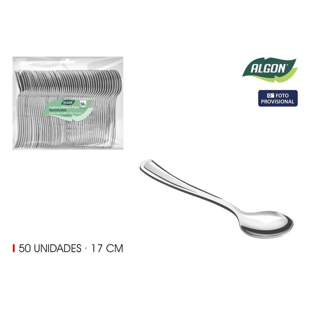 Ensemble de Cuillères Algon 17 cm 50 Pièces (18 Unités)