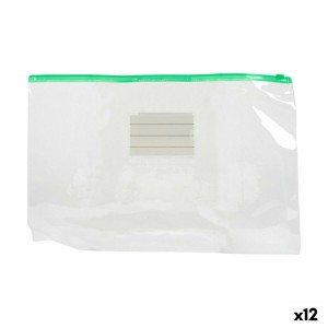 Envelopes Self-closing Plastic A4 1 x 24 x 35,5 cm (12 Units)