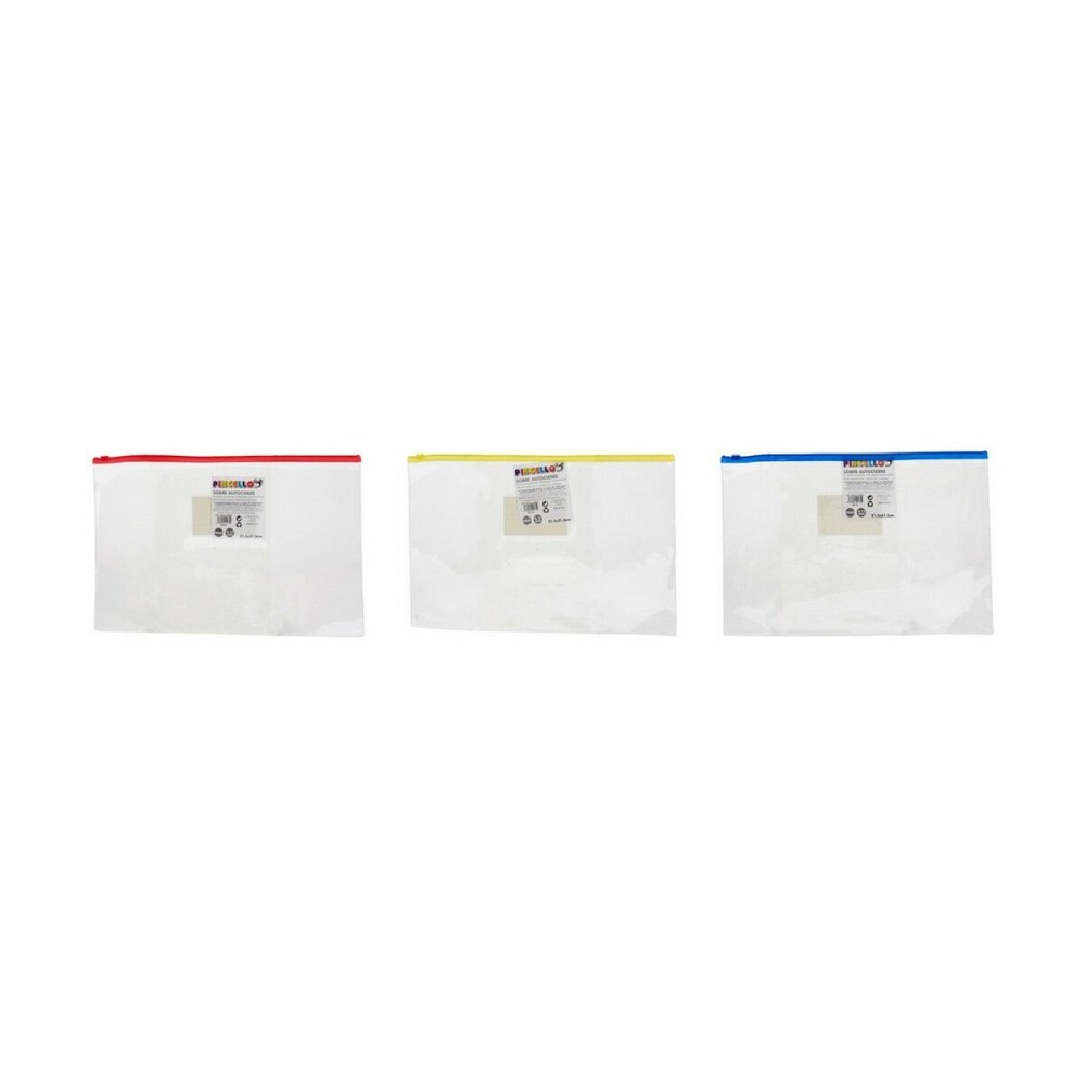 Envelopes Self-closing Plastic A4 1 x 24 x 35,5 cm (12 Units)