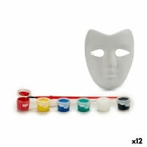 Malerei-Set Weiß Maske (12 Stück)