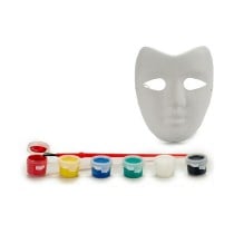 Malerei-Set Weiß Maske (12 Stück)