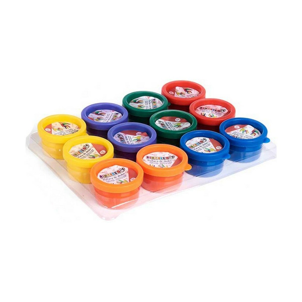 peinture pour doigts Lot Multicouleur 28 ml (6 Unités)