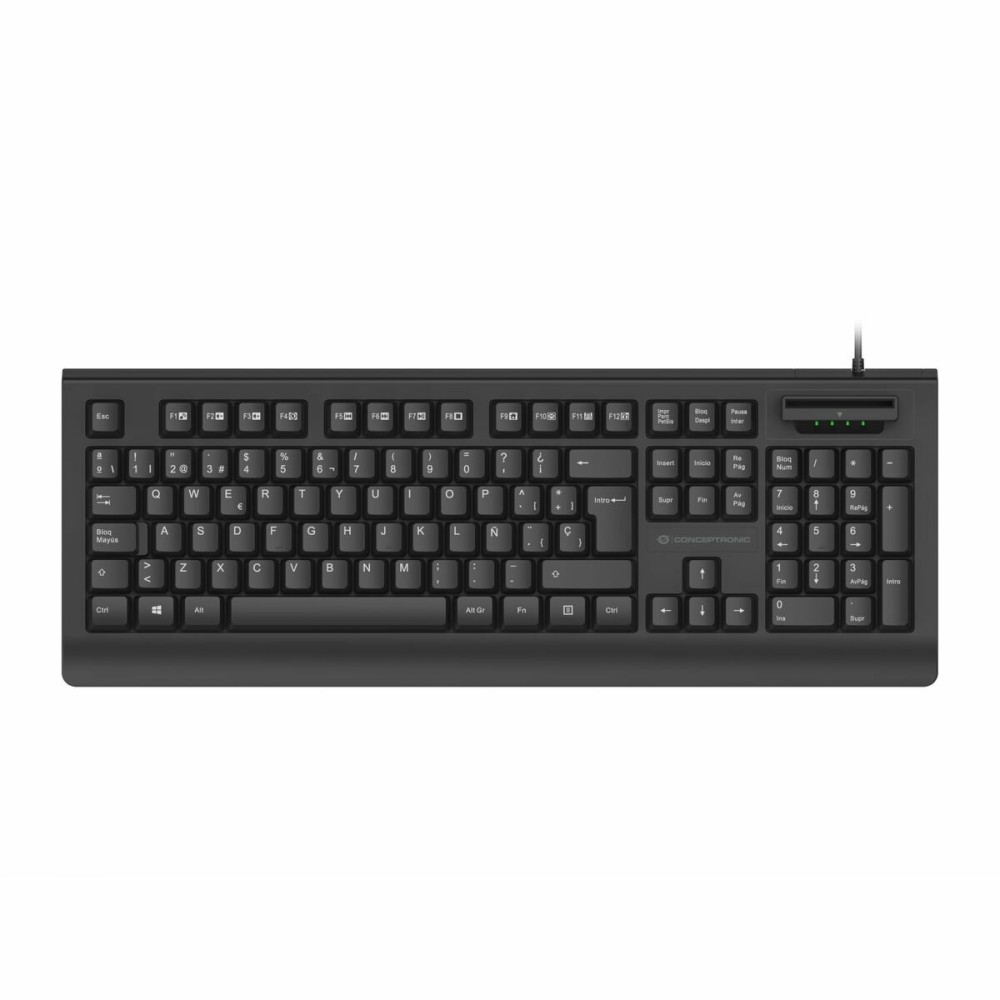 Tastatur Conceptronic 120850307101 Schwarz Qwerty Spanisch