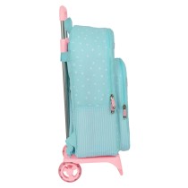Cartable à roulettes Moos Butterflies Bleu 30 x 46 x 14 cm
