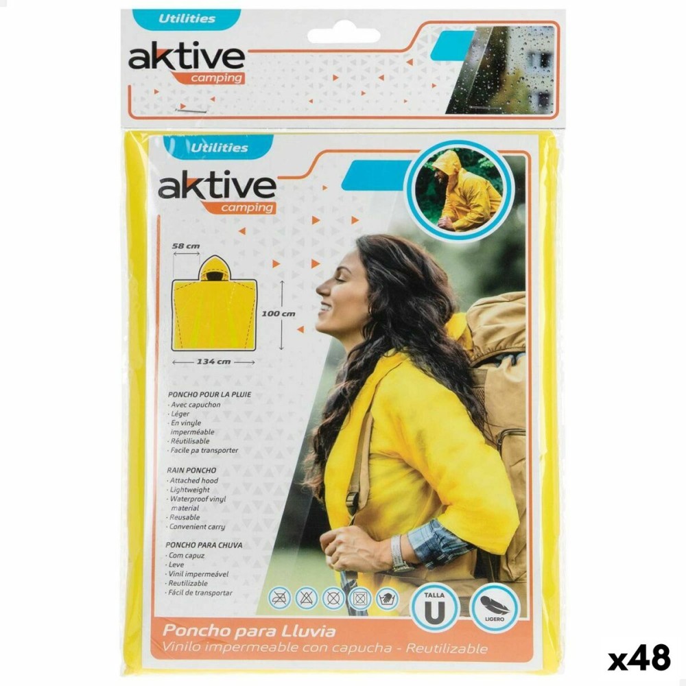 Imperméable Aktive Jaune (48 Unités)