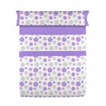 Jeu de draps D'Or SOLE Mauve Lit 1 persone