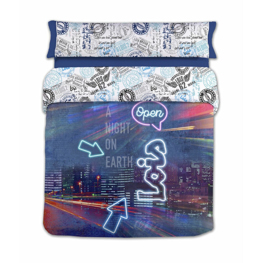Nordic cover Lois NIGHT P. Blue King size 240 x 230 cm
