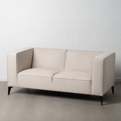 Sofa Schwarz Creme Nylon Polyester 177 x 86 x 77,5 cm