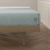 Fitted bottom sheet Happy Home Light grey King size