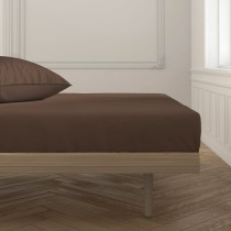 Fitted bottom sheet Happy Home Brown Small double