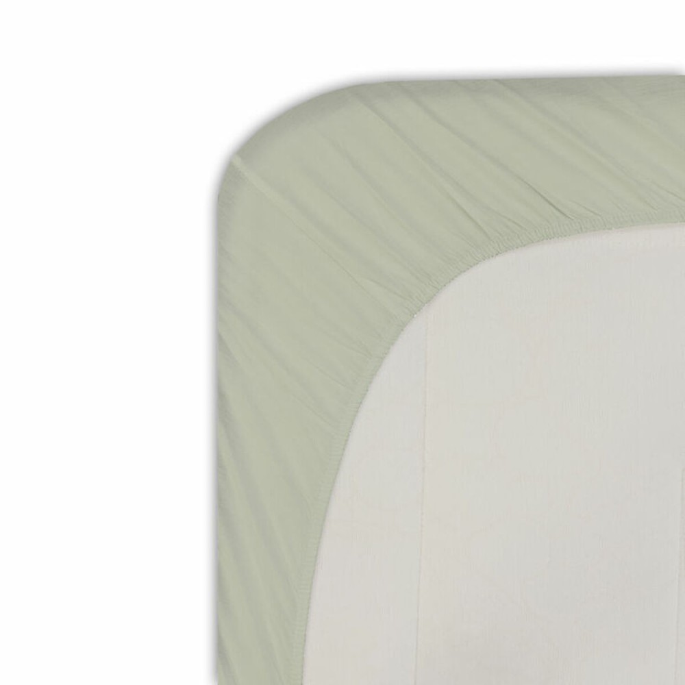 Fitted bottom sheet Happy Home MixColors Mint Double
