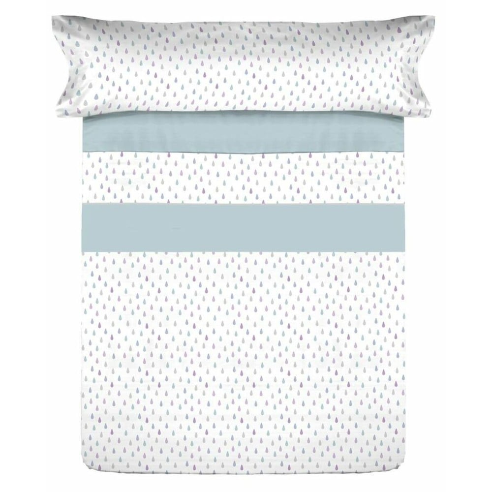 Jeu de draps Tejidos Reina Bleu Lit 1 persone