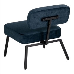 Chaise Bleu Noir 58 x 59 x 71 cm