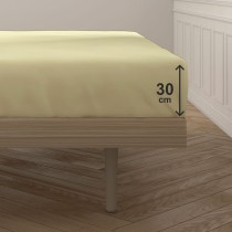 Drap housse Happy Home Mix Colors Jaune Lit 1 persone