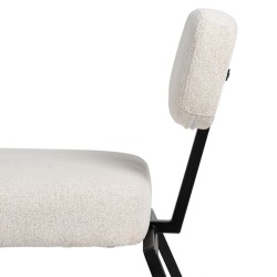 Chair White Black 58 x 59 x 71 cm