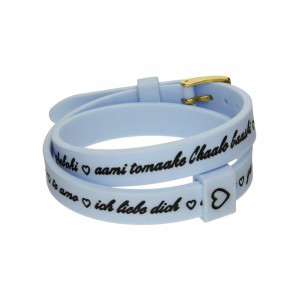 Bracelet Femme il mezzometro I LOVE YOU GOLD - BRACCIALE IN SILICONE/SILICONE BRACELET