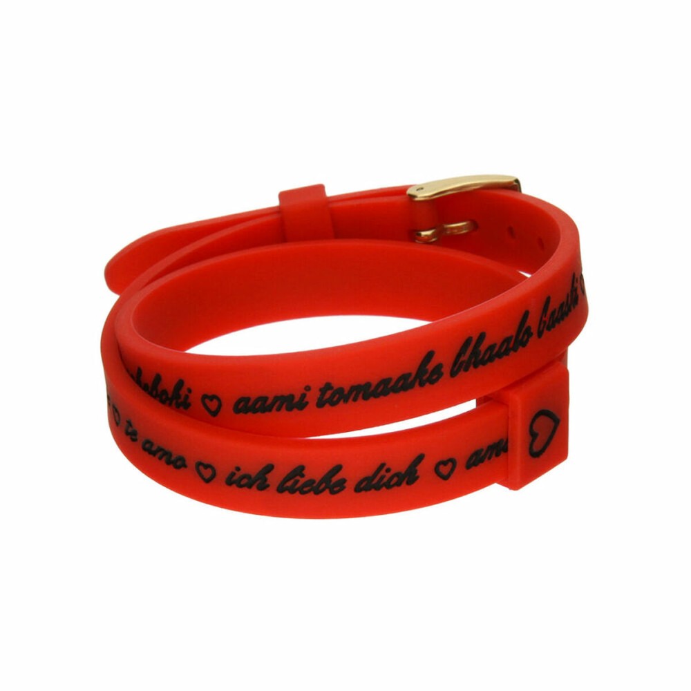 Ladies' Bracelet il mezzometro I LOVE YOU GOLD - BRACCIALE IN SILICONE/SILICONE BRACELET