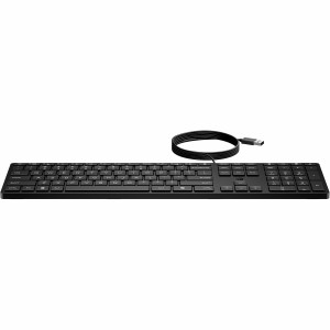 Tastatur mit Maus HP 9SR37UT Schwarz