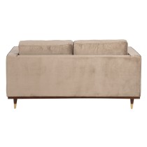 Sofa 172 x 89 x 91 cm Champagner synthetische Stoffe Holz Samt