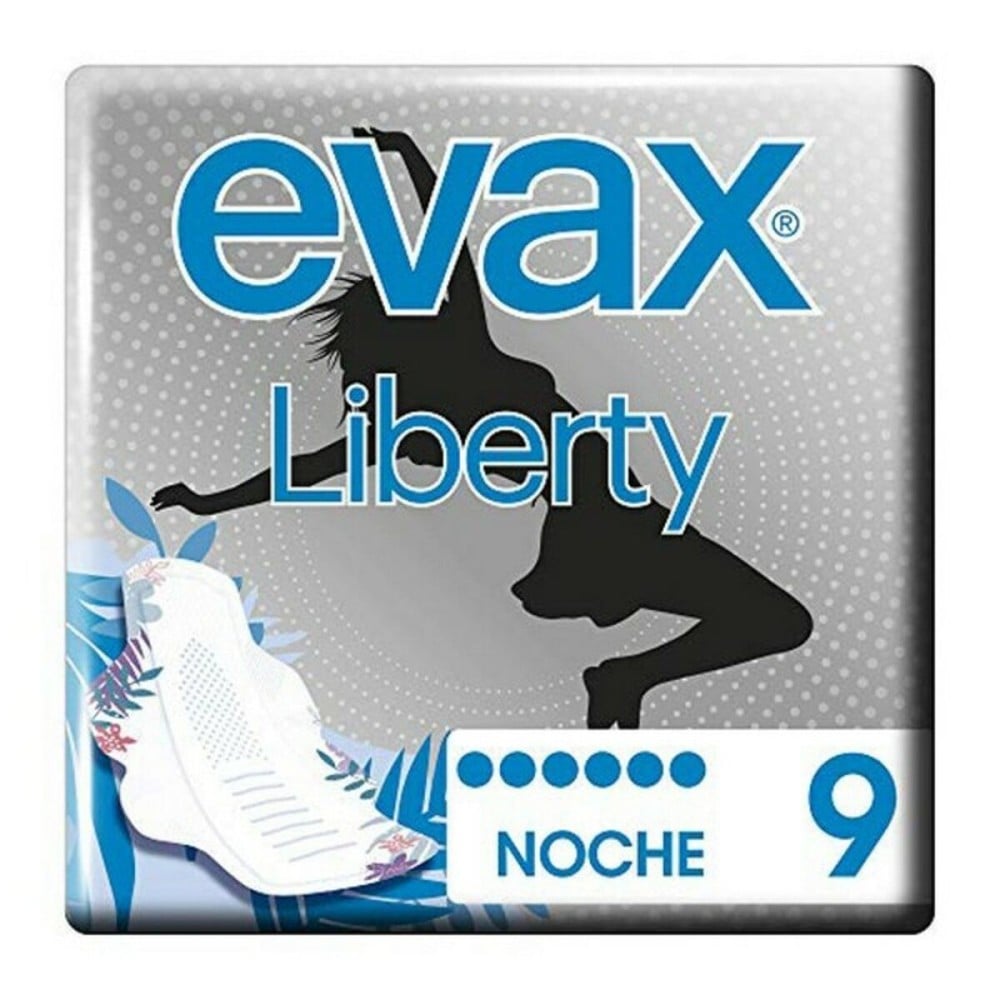 Compresses avec Ailes pour la Nuit Liberty Evax (9 uds)