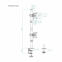 Bildschirm-Träger für den Tisch TooQ DB1233TNV-B 13"-32"