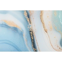 Painting Home ESPRIT Blue Golden Printed 150 x 0,4 x 100 cm