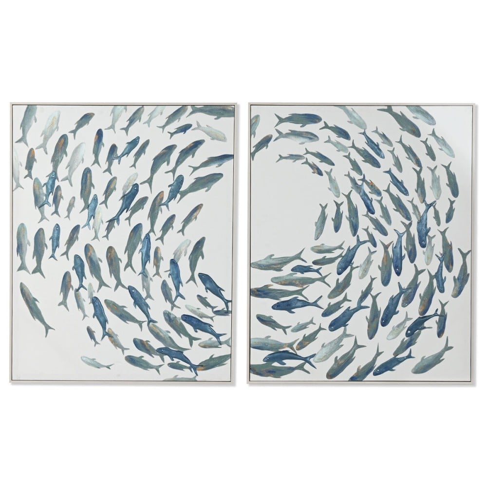 Leinwand Home ESPRIT polystyrol Leinwand 82,5 x 4 x 102,5 cm