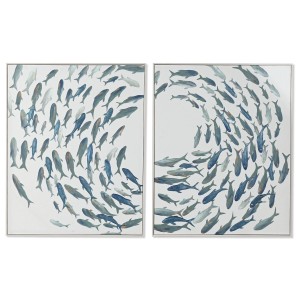 Leinwand Home ESPRIT polystyrol Leinwand 82,5 x 4 x 102,5 cm