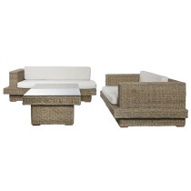 Canapé de jardin Home ESPRIT Naturel 192 x 105 x 63 cm