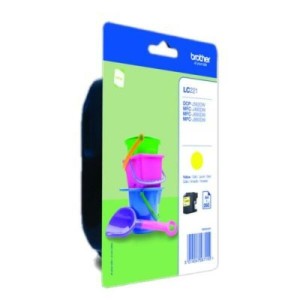 Cartouche d'Encre Compatible Brother lc221y Jaune