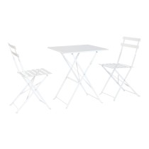 Tisch-Set mit 2 Stühlen Home ESPRIT Weiß 60 x 60 x 71 cm