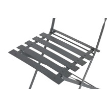 Tisch-Set mit 2 Stühlen Home ESPRIT Grau 60 x 60 x 71 cm