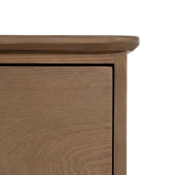 Sideboard PAUL Black Natural 120 x 41 x 77 cm