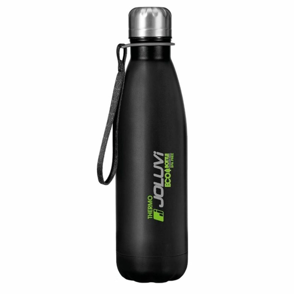 Water bottle Joluvi Ecotherm 500 ml Black