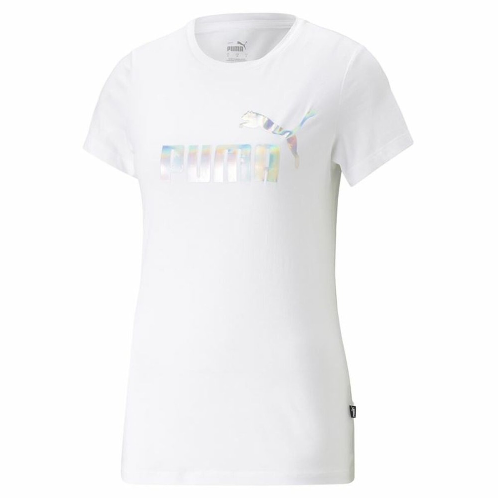 Women’s Short Sleeve T-Shirt Puma Ess+ Nova Shine White