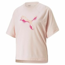 Damen Kurzarm-T-Shirt Puma Modernoversi Rosa