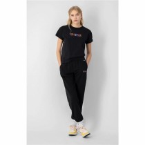 Damen Kurzarm-T-Shirt Champion Crewneck Croptop Schwarz