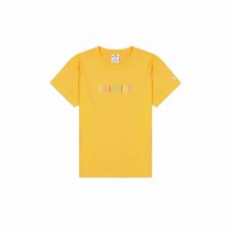 Women’s Short Sleeve T-Shirt Champion Crewneck Croptop Yellow