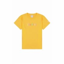 Women’s Short Sleeve T-Shirt Champion Crewneck Croptop Yellow