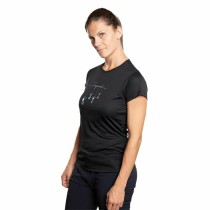 Damen Kurzarm-T-Shirt Trangoworld Zalabi Berg Schwarz