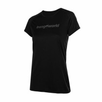 Damen Kurzarm-T-Shirt Trangoworld Chovas Berg Schwarz