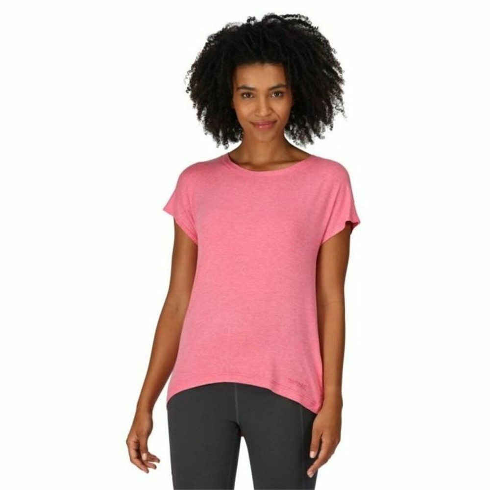 Damen Kurzarm-T-Shirt Regatta Bannerdale Fruit Berg Rosa