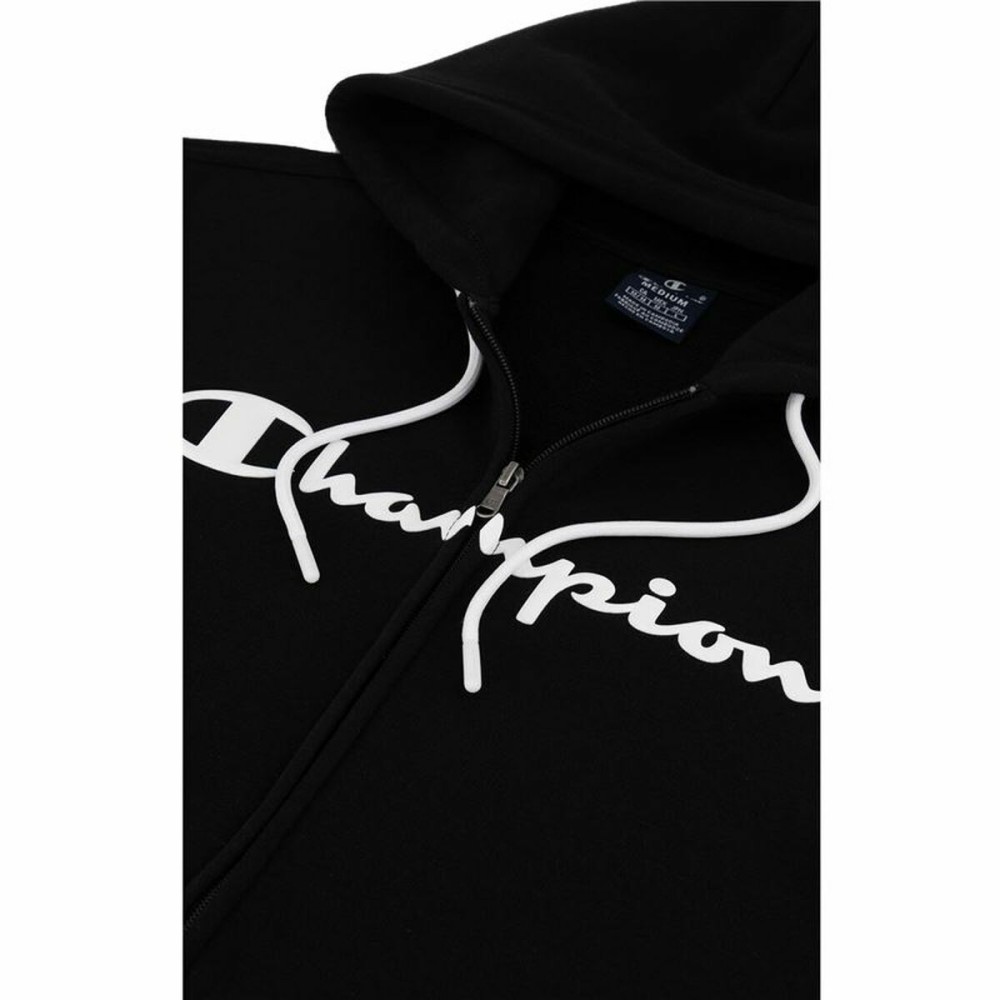 Men’s Hoodie Champion Hooded Full Zip Black