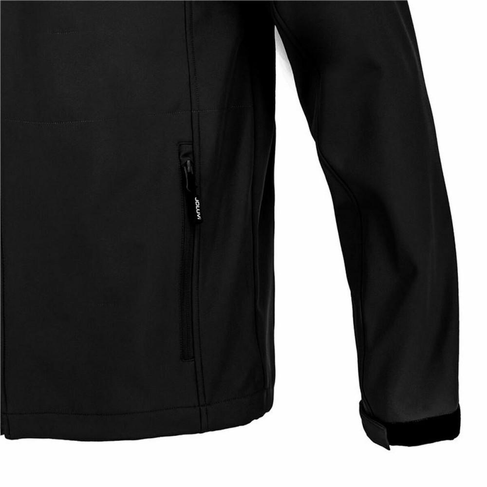 Sportjackefür Herren Joluvi Soft-Shell Mengali Schwarz