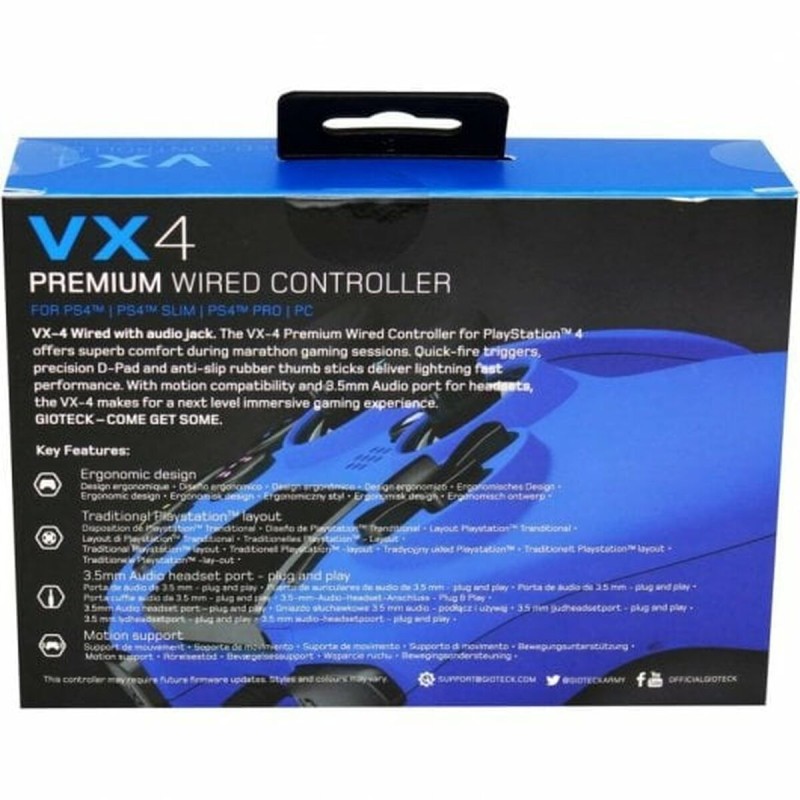 Gaming Controller GIOTECK VX4PS4-42-MU Blau Bluetooth PC