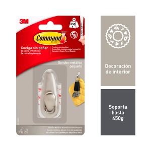 Crochet pour suspendre 3M 450 g Argenté Métal (1 Unité)