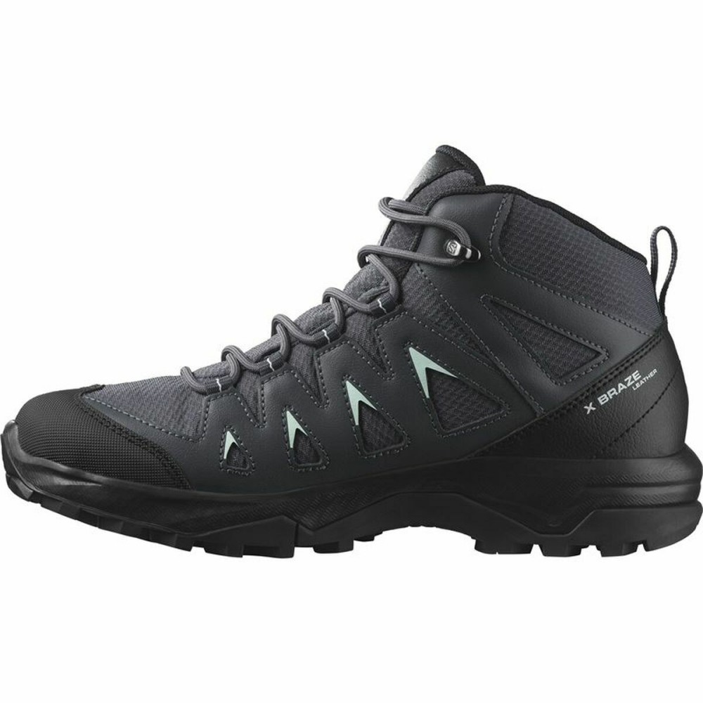 Bottes de montagne Salomon X Braze Mid Gore-Tex Femme Noir